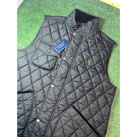 Polo Ralph Lauren Men's Logo Patch Water-Repellent Quilted Vest - LT - Picture 2 of 13